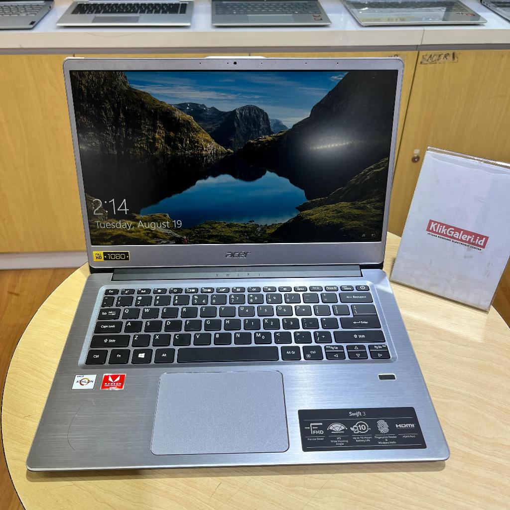 Laptop Sekolah Acer Swift SF314-41 AMD ATHLON 300U 20GB 1TB 14.0 Full HD Vega 3 Win11Home Sparkly Si