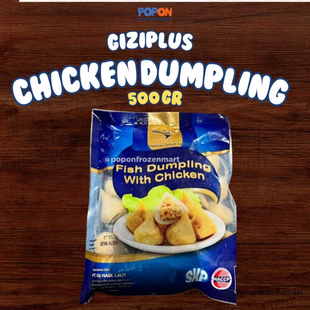 

GIZIPLUS DUMPLING CHICKEN 500GR