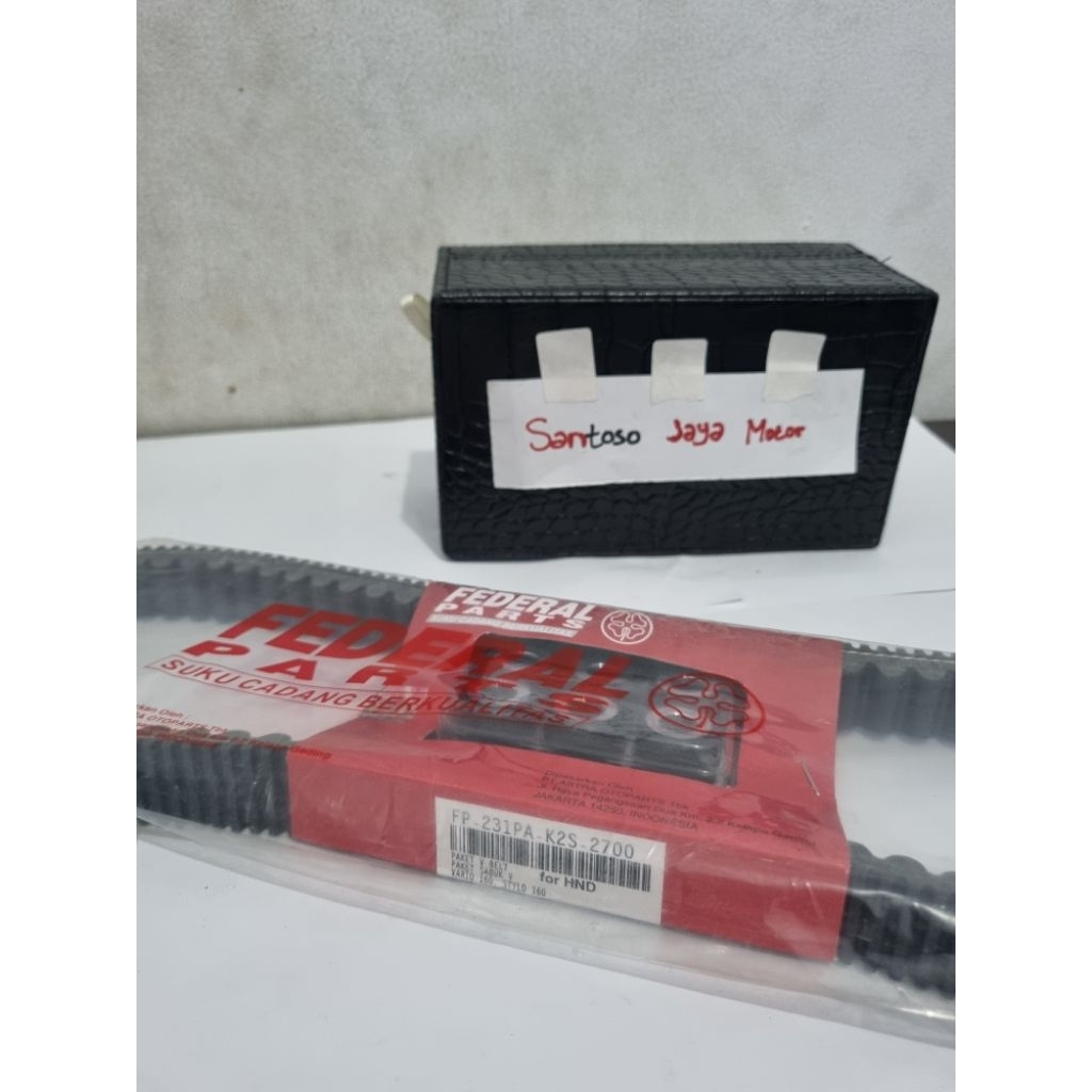 Van Belt V-Belt V Belt Set + Roller K2S Vario 160 Stylo 160 Asli Original Federal