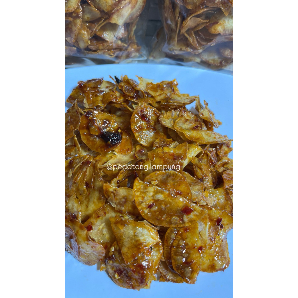 

Keripik singkong bumbu rujak/keripik singkong jadul/homemade/500gr/gula aren pilihan