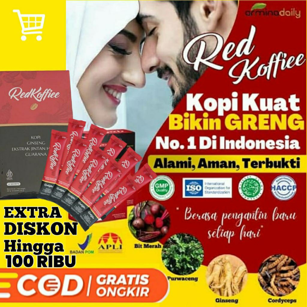 Original Red Koffiee Kopi Merah Armina Daily Stamina