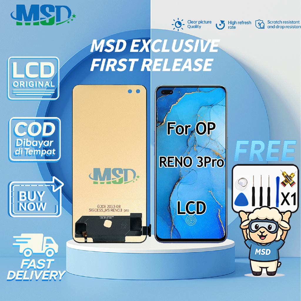 LCD For OPPO RENO 3PRO 4G UNIVERSAL FULLSET Touchscreen LCD HP OG ASUGAR/MSD