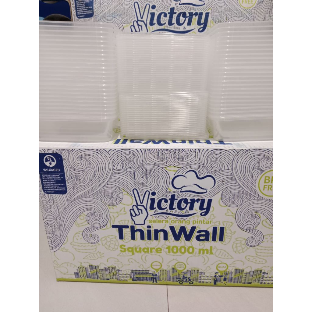 Promo Thinwall Victory 1000ml/ kotak makanan plastik grosir
