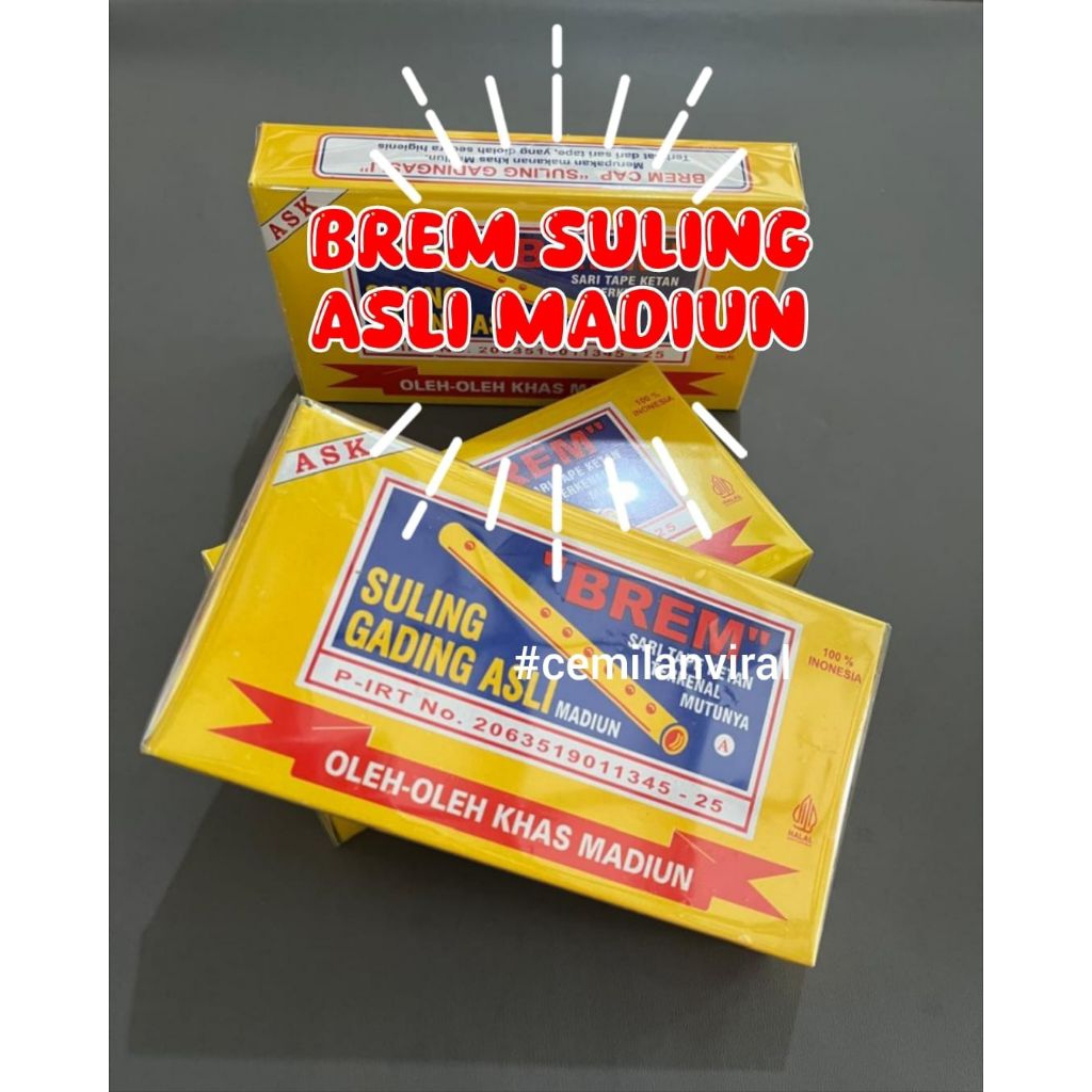 

Cemilan Viral Brem Suling Asli Madiun Jawa Timur Manis Snack Food Makanan Bar