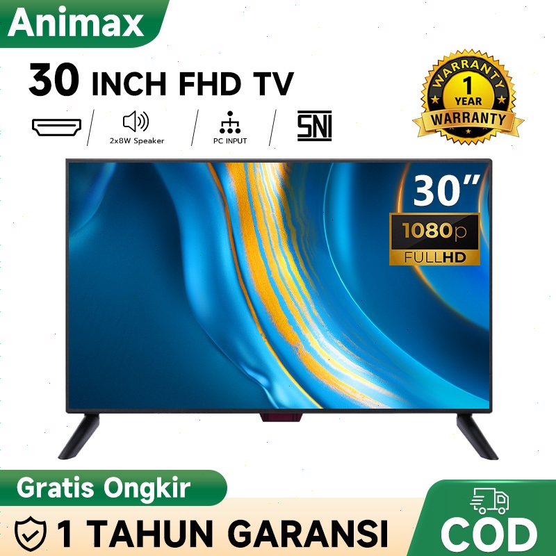 Animax Sakura TV Digital LED 24 25 27 inch Smart TV 27 Inch 30 Inch Android TV FHD Ready Televisi (T