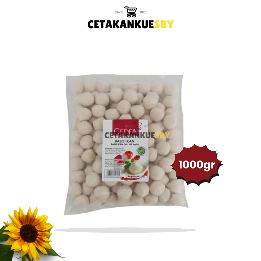 

(CKS) CEDEA BAKSO IKAN 1KG ISI 100PCS BAKSO IKAN KECIL FISH BALL MINI | Frozen Food Cedea Fish Ball Mini 1kg