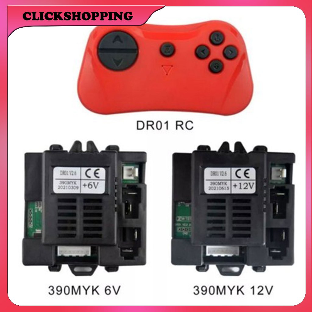 Remot receiver mobilan aki dr01 v2.6 390myk remote control reciver 6v 12v 7pin remot merah module ko