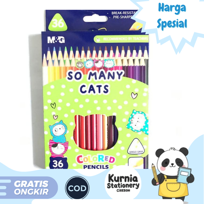 

M&G Colored Pencils So Many Cats / Pensil Warna 36 PCS AWP343A3