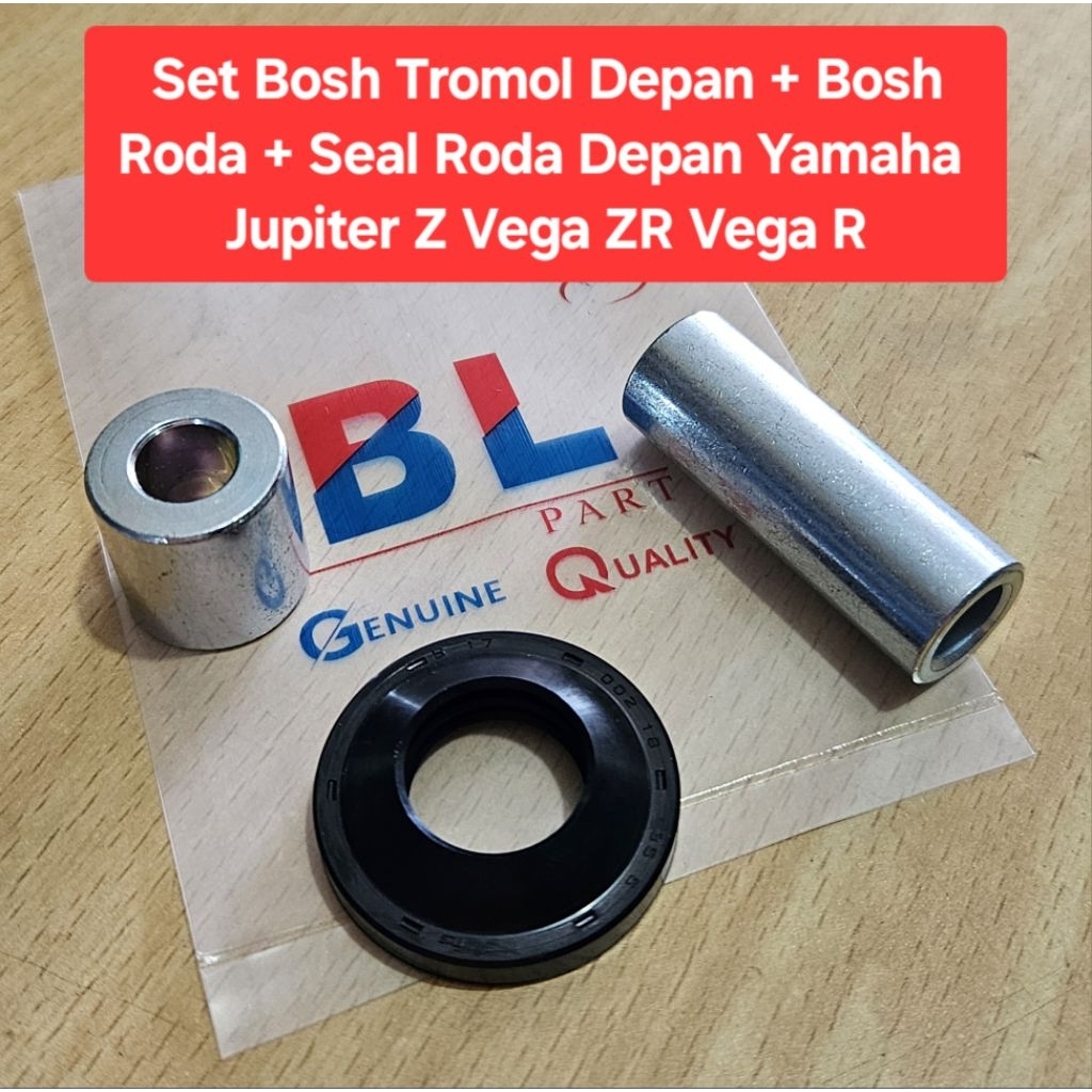Murah Paket Komplit Set Bosh Tromol Depan + Bosh Roda + Seal Roda Depan Yamaha Jupiter Z Vega ZR Veg