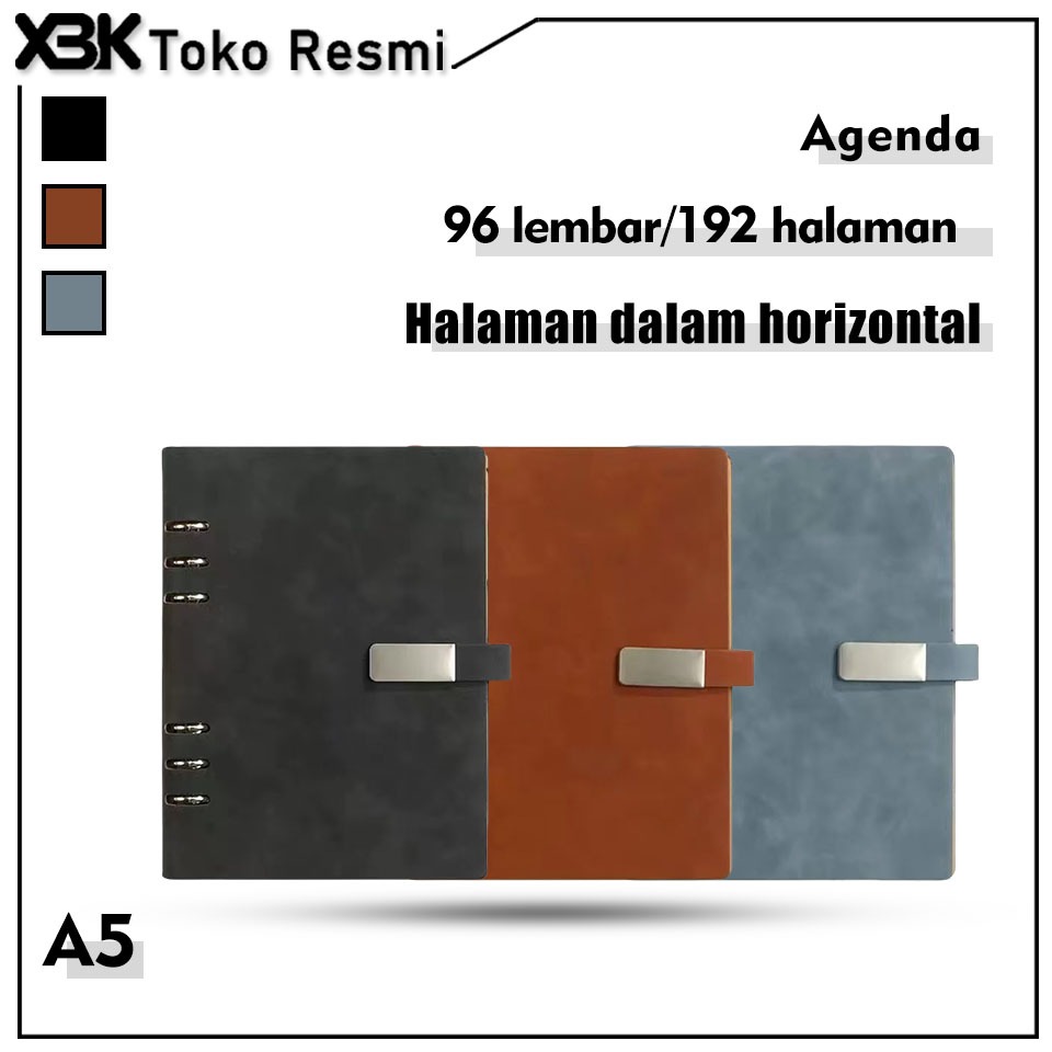 

[XBK]A5 | Buku tulis | Notebook kantor | Halaman lepasan | Perlengkapan kantor | Kancing magnetik