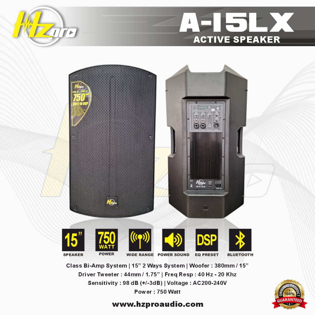 SPEAKER AKTIF 15 Inch HZ PRO A-15LX 750 WATT ORIGINAL