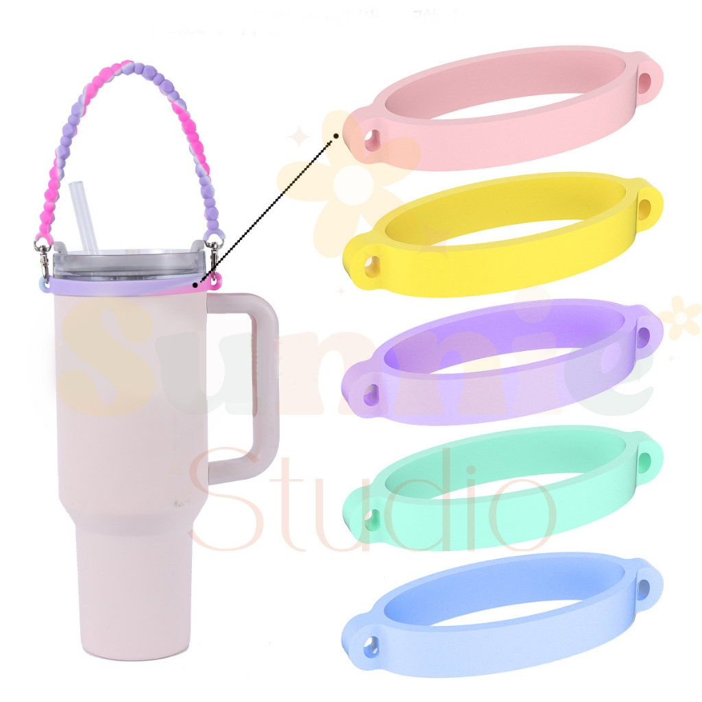 SUNNIE Gantungan Botol tumbler bahan karet silicone untuk tali strap tumbler