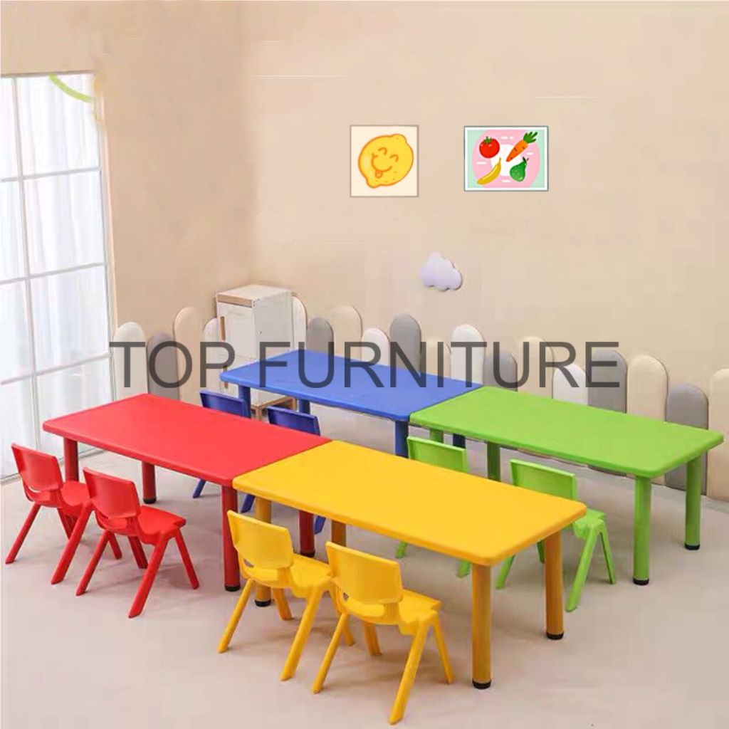 meja paud meja belajar anak tk meja plastik meja persegi panjang