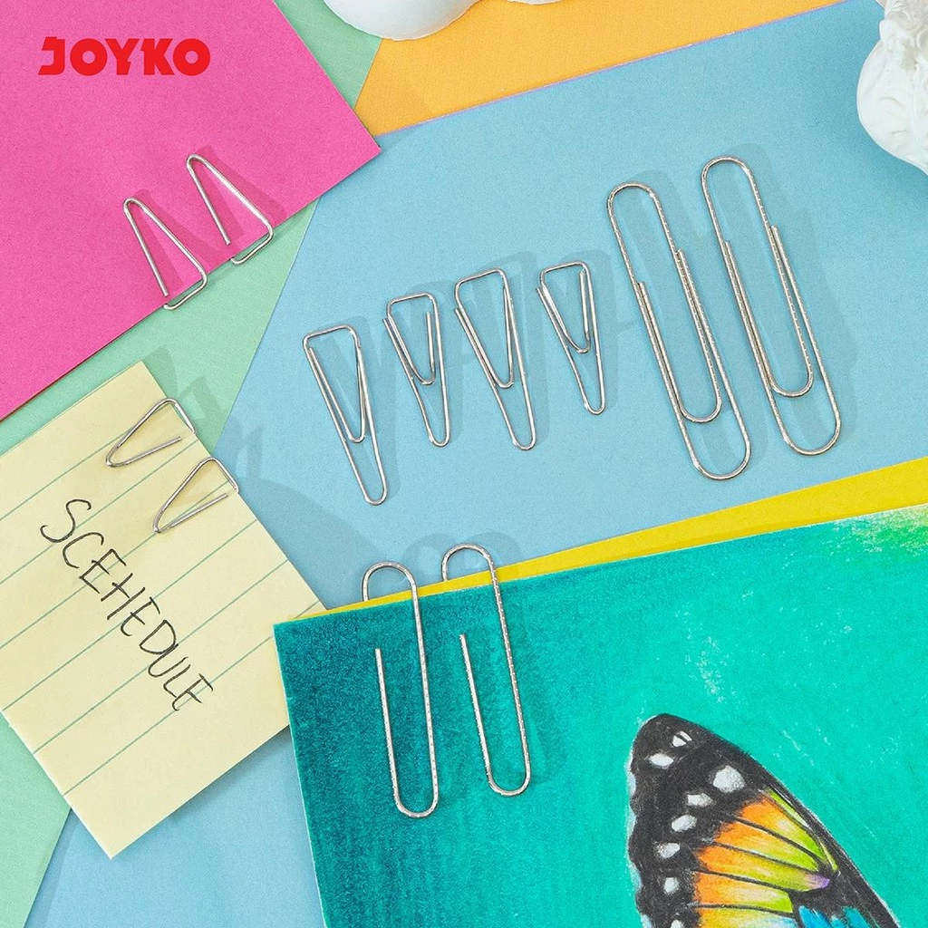 

Klip Penjepit Kertas Segitiga JOYKO Trigonal Paper Clip No.3 N (25 mm)