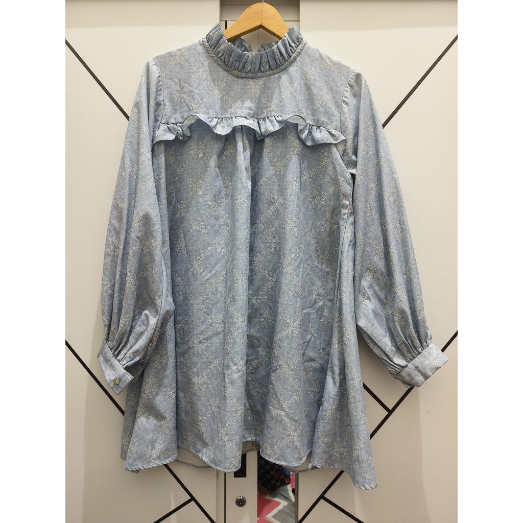 preloved tunik sideline lengan balon