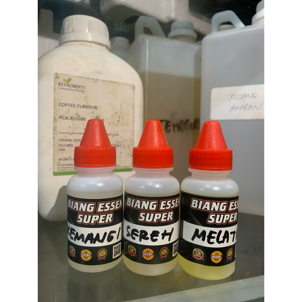 ESSEN BIANG MURNI 30 ML, ATSIRI SEREH KEMANGI MELATI AKASIA ROSE GERANIUM #Essen #Essence #Atsiri #M