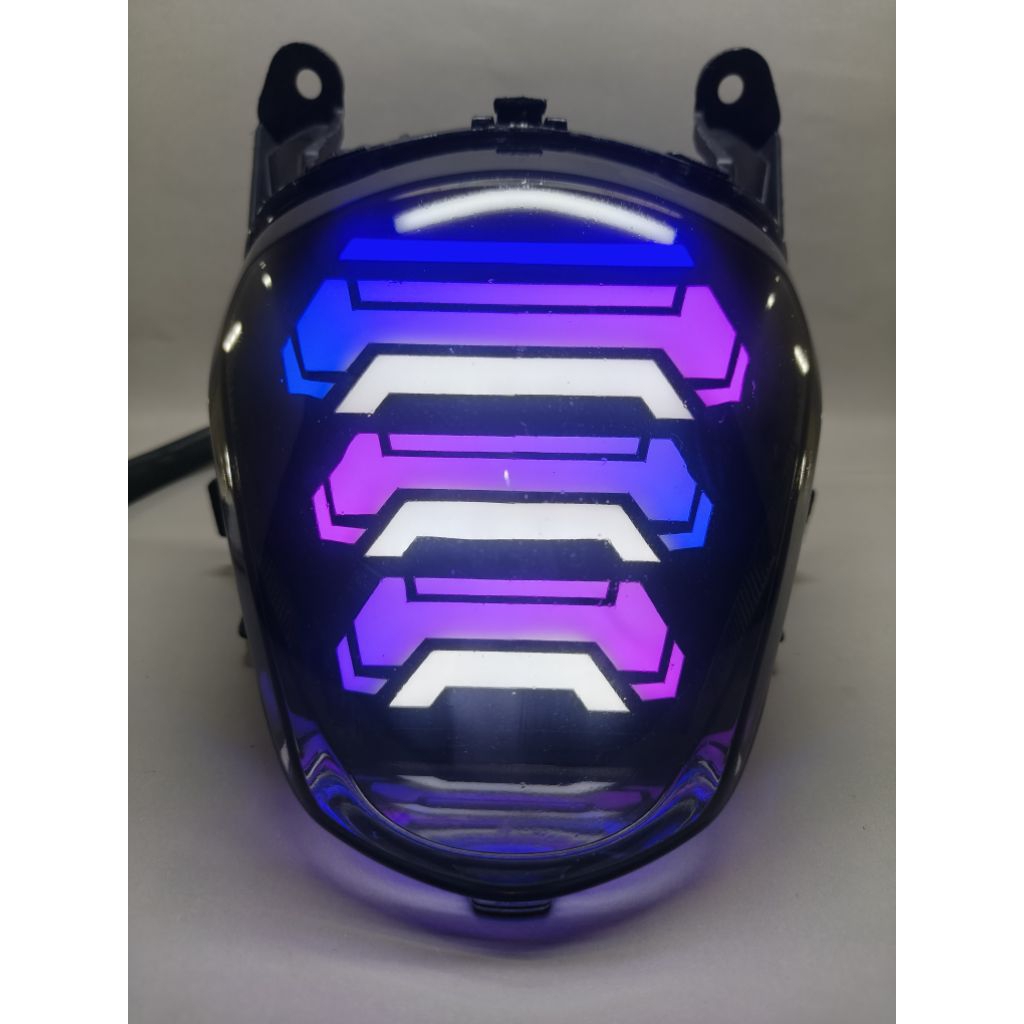 lazy scoopy 2017-2021 | lampu rem rgb custom