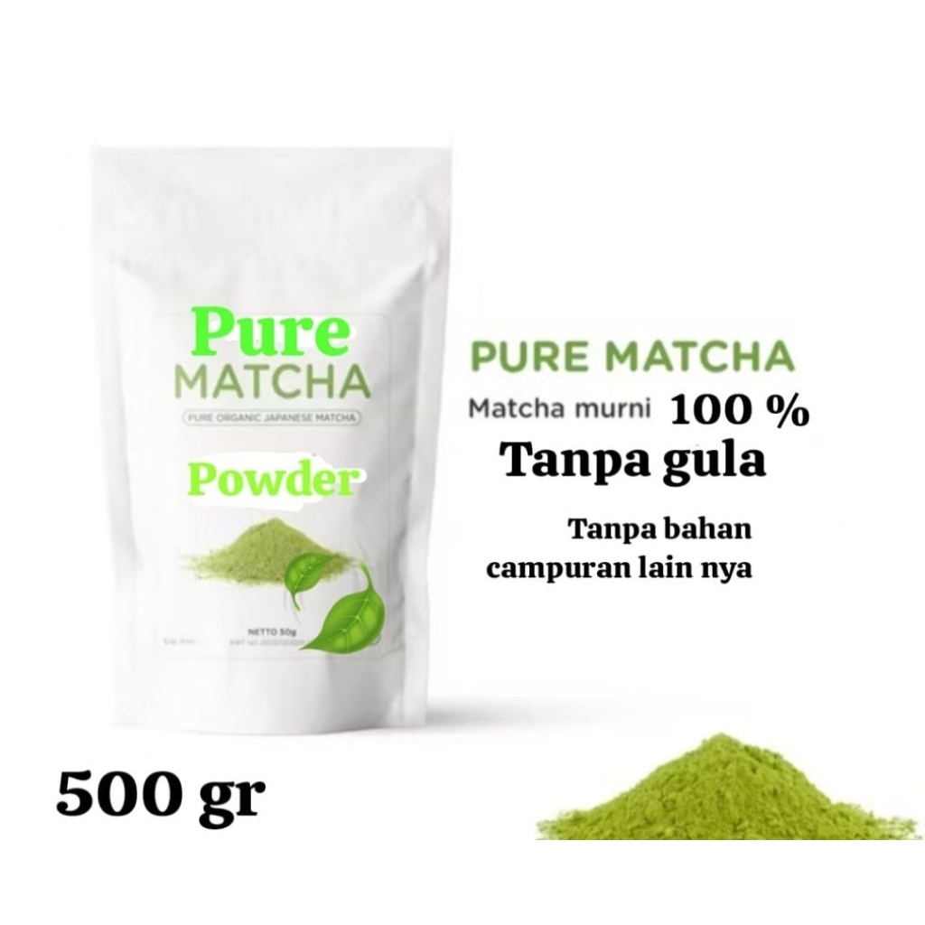 

Pure Matcha powder 500gr - 100% Bubuk matcha Premium Japan