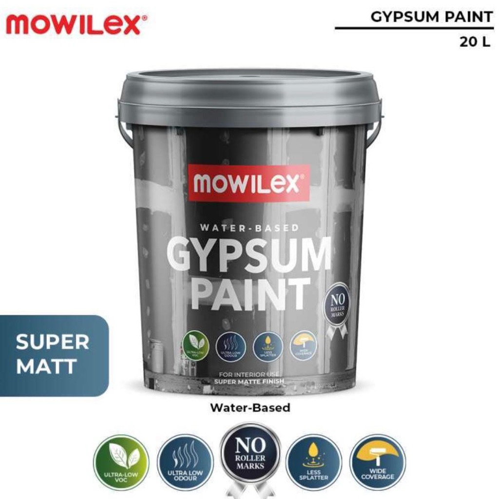 CAT GYPSUM GIPSUM PLAFOND MOWILEX GYPSUM PAINT 20 LITER PUTIH