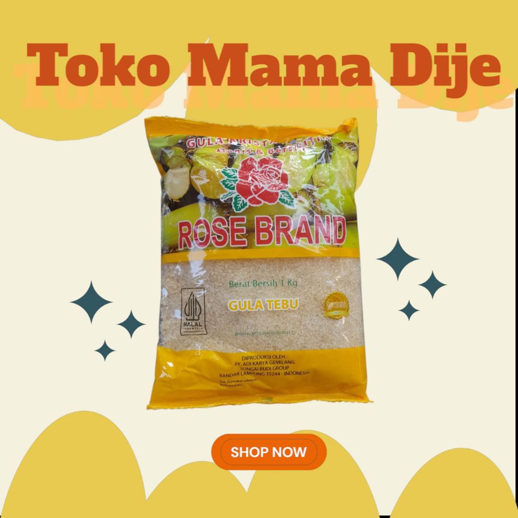 

(TMD2) Gula Pasir Rose Brand Kuning 1 kg