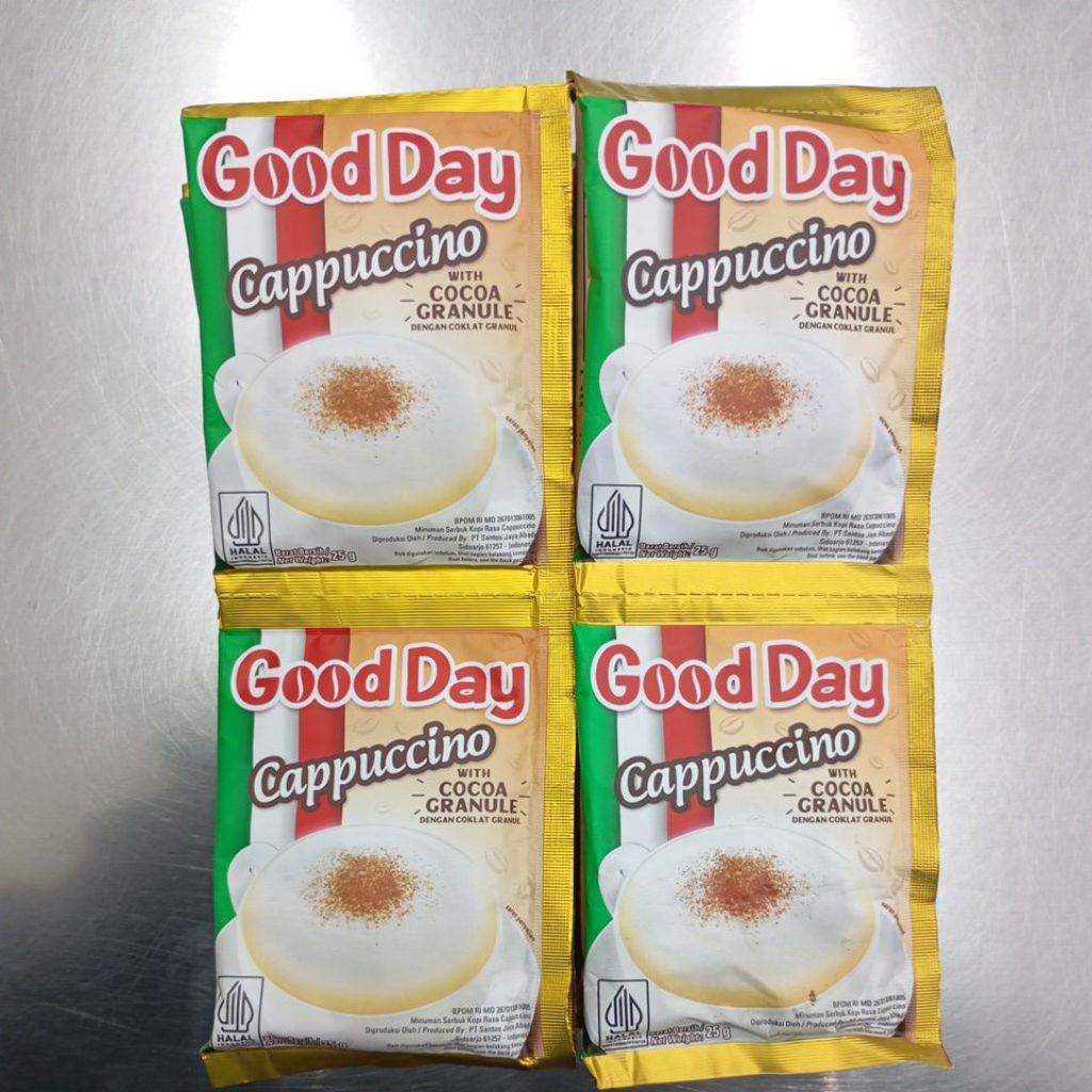 

Good Day Cappuccino Renceng Isi 10sachet 25gr