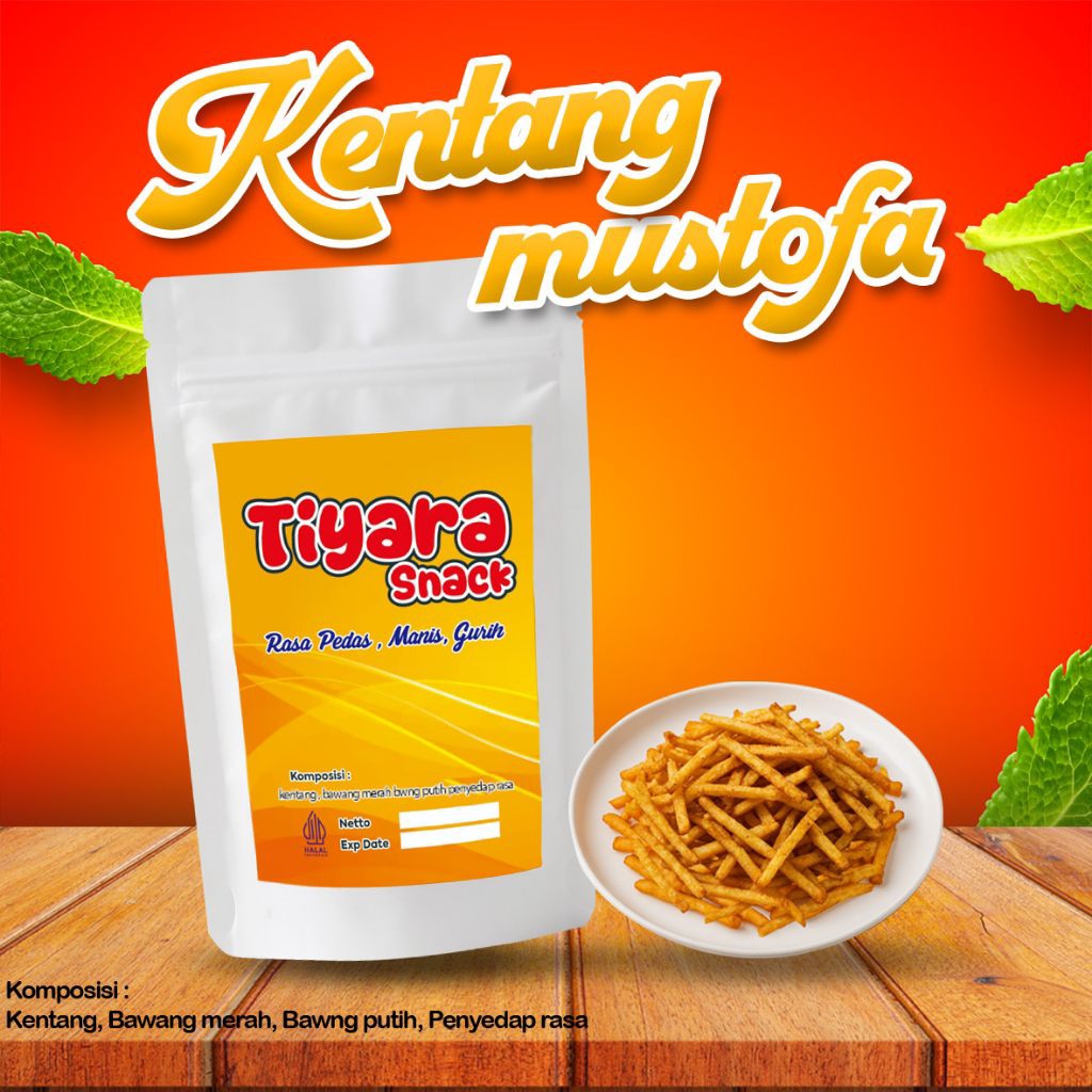 

Kentang Mustofa tiyara 45 gram. renyah gurih .pedes manis