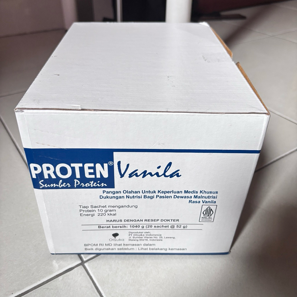 

proten rasa vanila 52 gr box 20 sachet