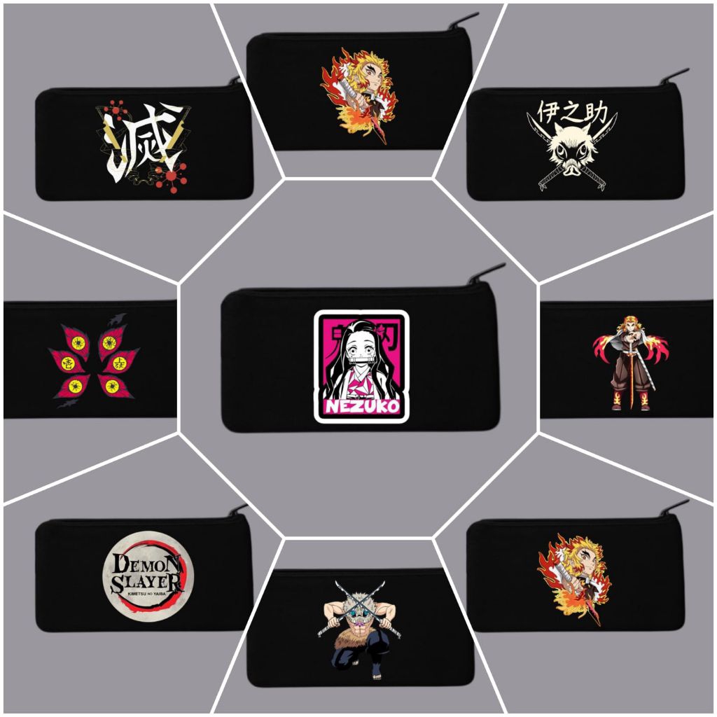 

Tempat pensil anime demon slayer/Tepak kanvas premium/Tempat alat tulis/Tempat kosmetik/Tempah hp/Tempat dokumen kartu/Pouch