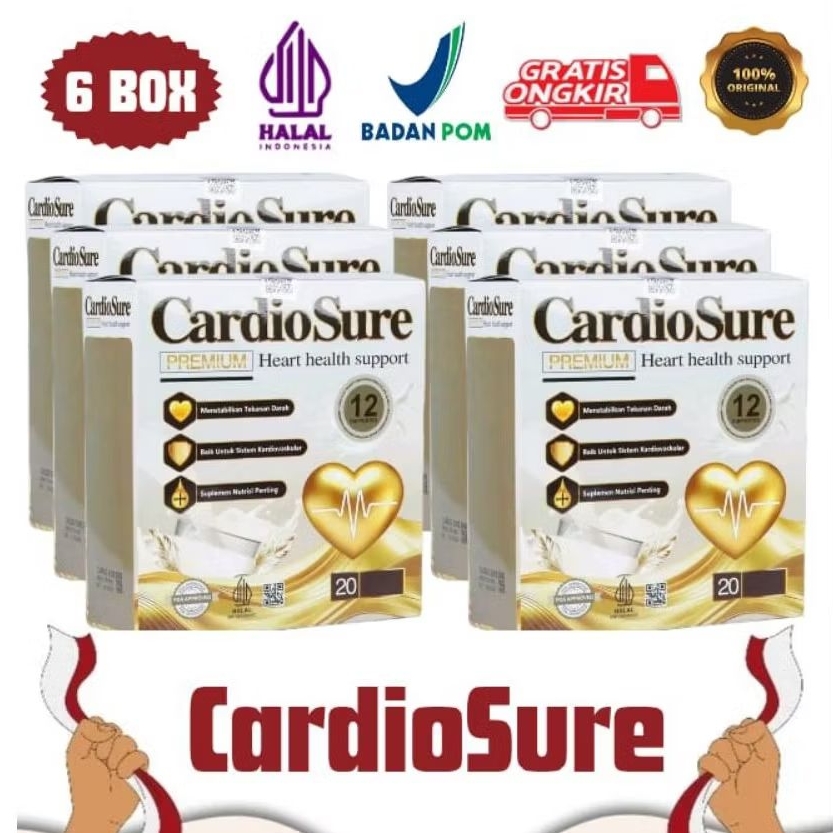 

CARDIOSURE 6 Box Milk Susu Asli Mengobati Hipertensi Jantuk, Strok, Kolesterol, Asam Urat