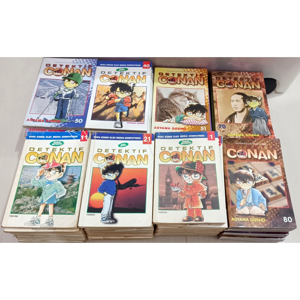 Komik Original Paket Komik Set Lengkap 10 Buku Detective Conan Detektif Conan Aoyama Gosho