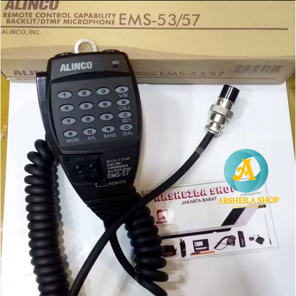 external mic microphone Radio Rig Alinco ems 57 Dr 135 Dr 138 Dr 435
