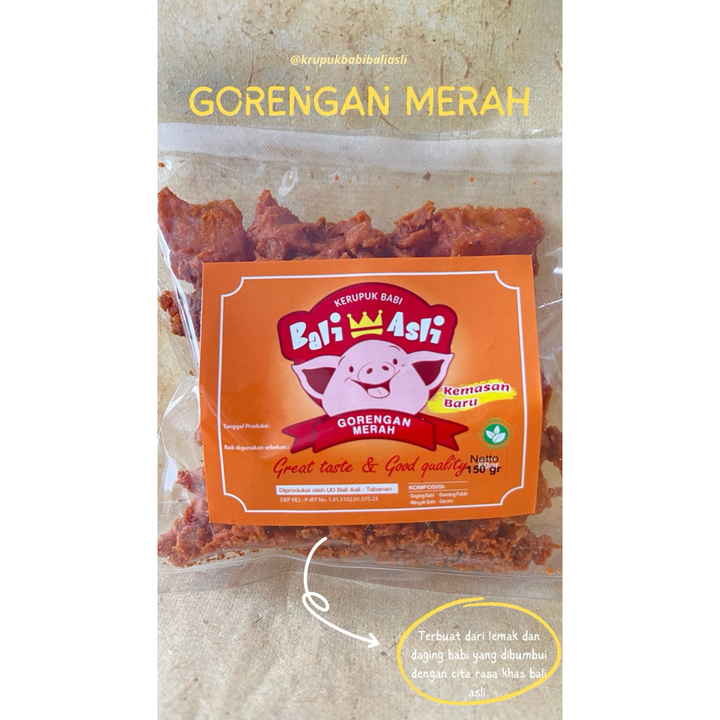 

Gorengan Merah - Bali Asli