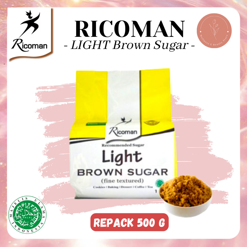 

Ricoman Light Brown Sugar 500G (REPACK)