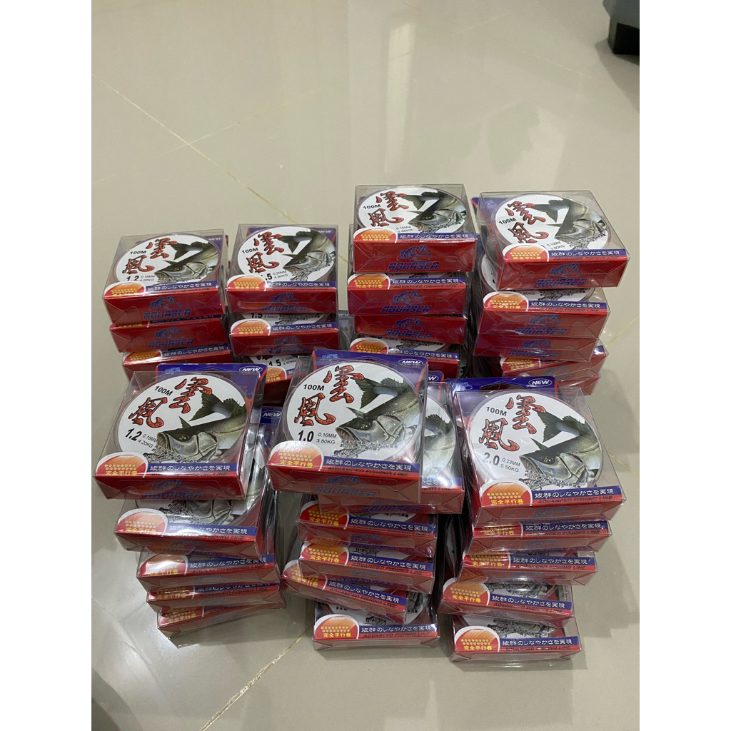 Senar Pancing 100meter Warna Putih  Pancing Fengyun Catchway Senar Pancing Nilon Super Kuat