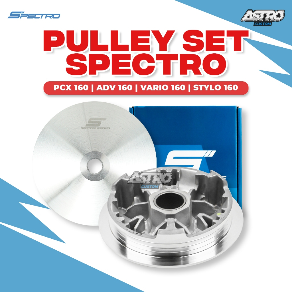 Spectro Pulley Rumah Roller PCX 160 NEW Upgrade CVT Racing Kirian Kipas Pulley Vario 160 New Astro