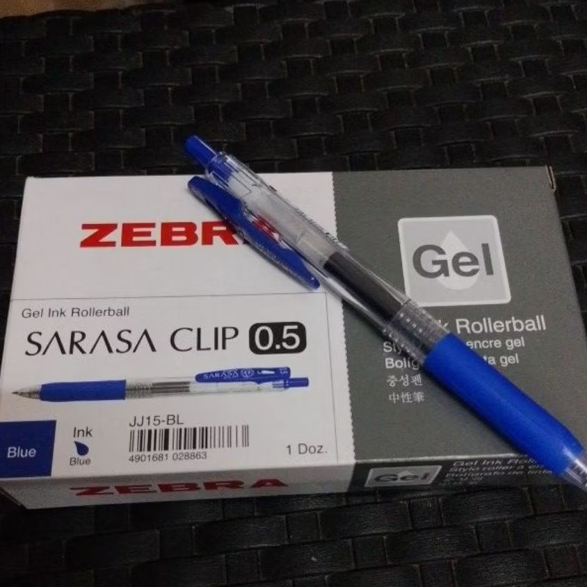 

pulpen gel zebra sarasa clip 0.5mm biru 1 pack
