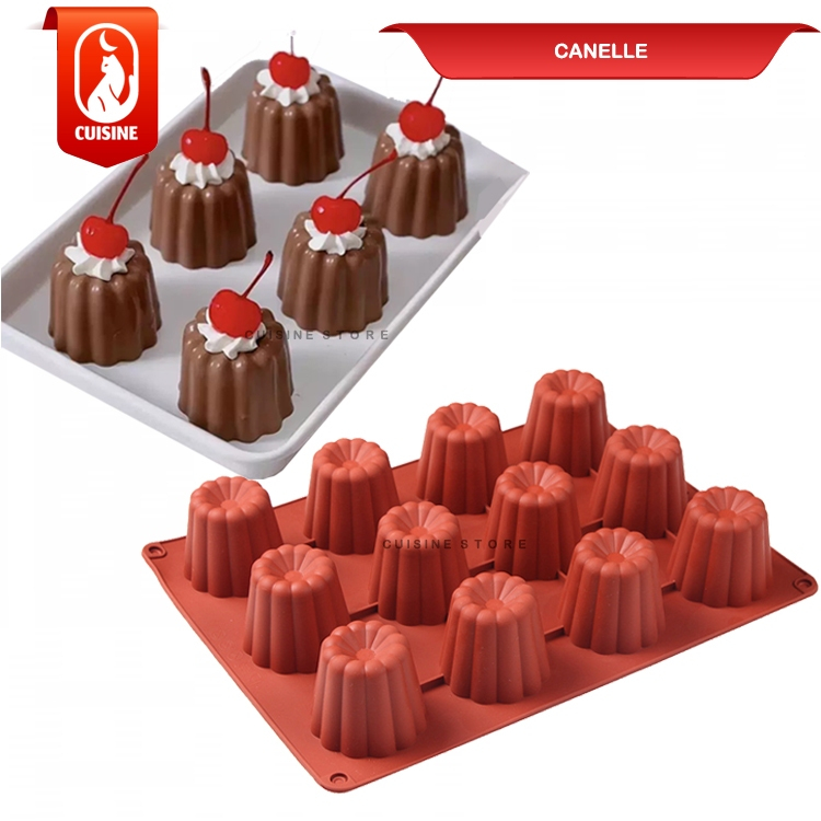 [CUISINE] Cetakan Silikon Canele Kue Puding Cake Bolu Putu ayu Kue Mangkok FOOD GRADE