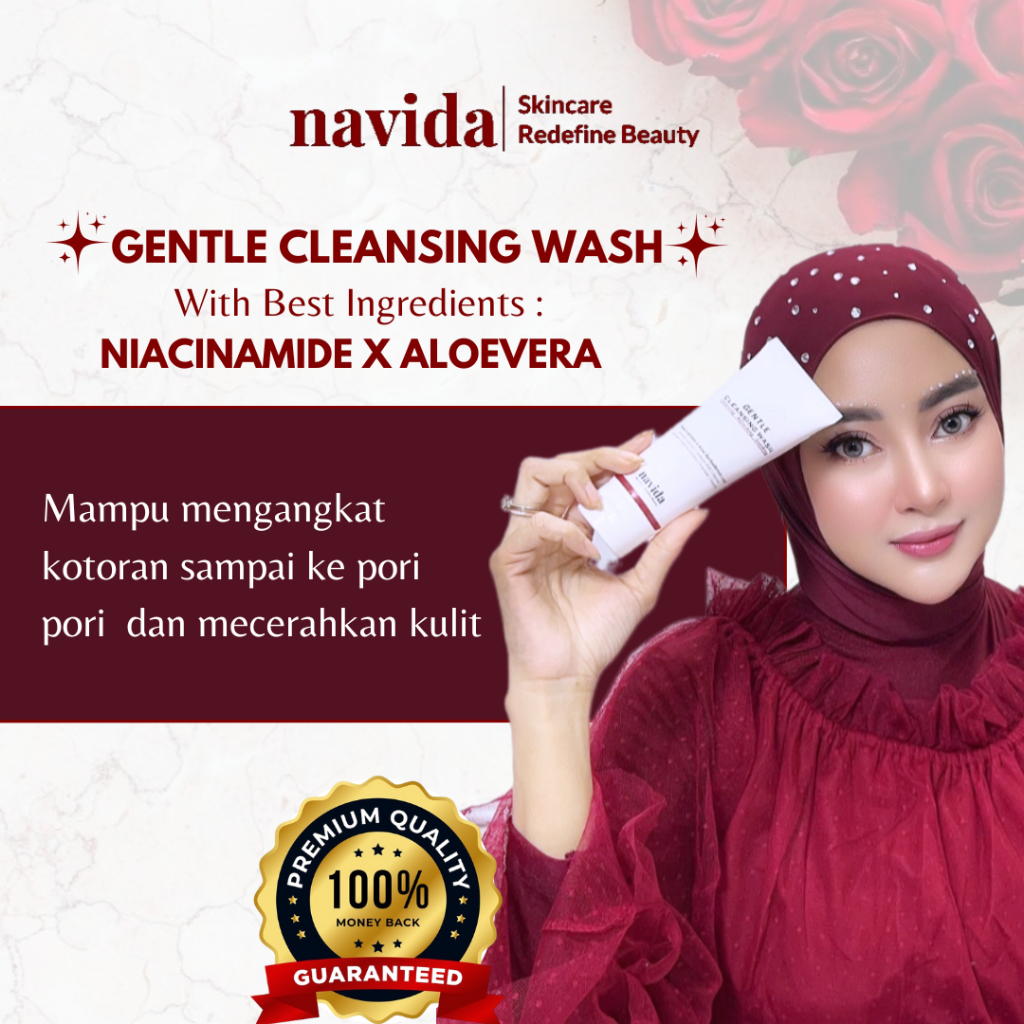 NAVIDA Skincare Gentle Cleansing Wash - Pembersih Wajah BPOM