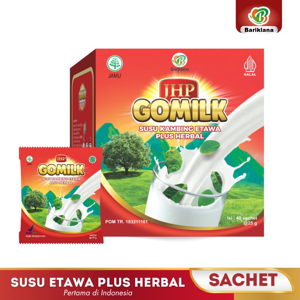 

susu kambing etawa herbal GOMILK kemasan sachet
