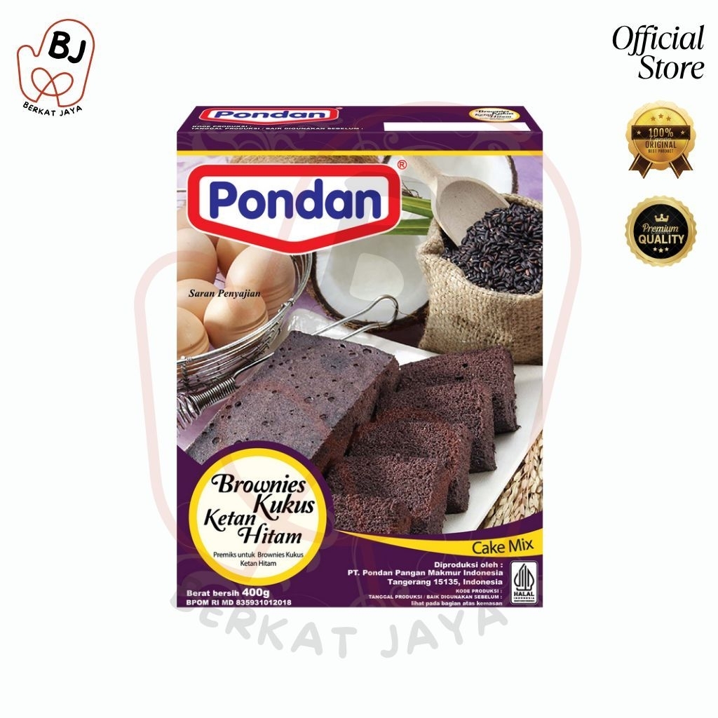 

Pondan Ketan Hitam, Ketan Hitam Lapis Pandan 400g, 300g