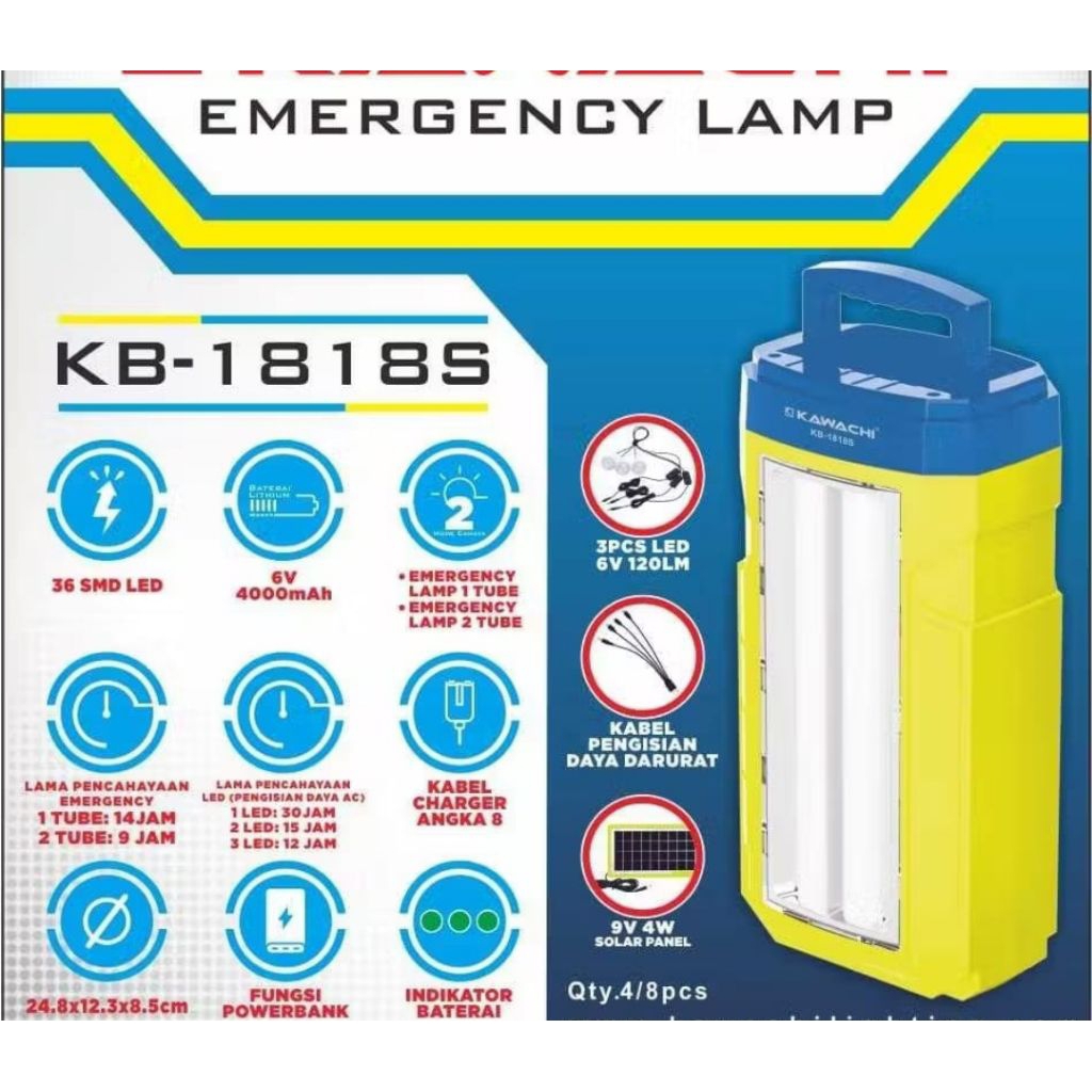 NEW PRODUK LAMPU EMERGENCY & SOLAR PANEL Lampu Emergency / Lampu Darurat / Lampu Emergency Solar Pan
