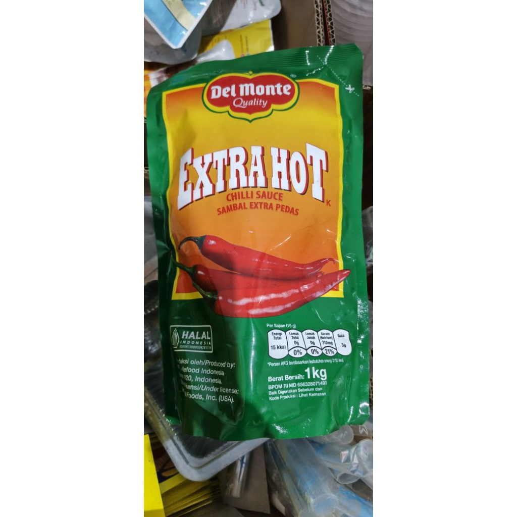 

saus pedas extra hot delmonte 1kg
