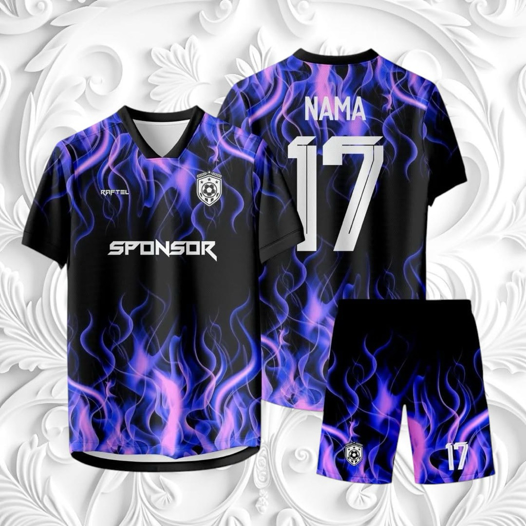 baju costum jersey futsal / sepak bola free desain fullprinting