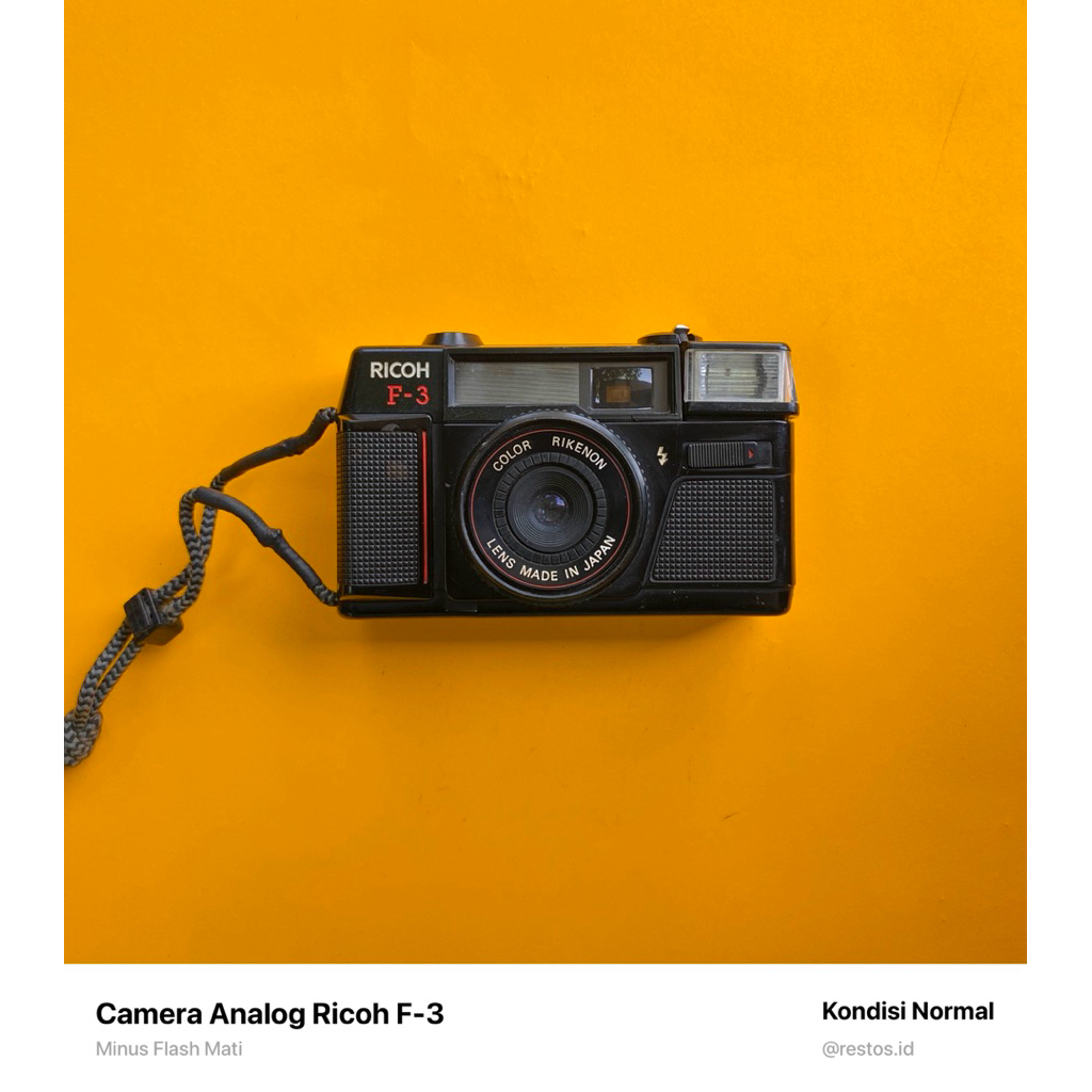 Kamera Analog Ricoh F3 Roll Film Siap Motret