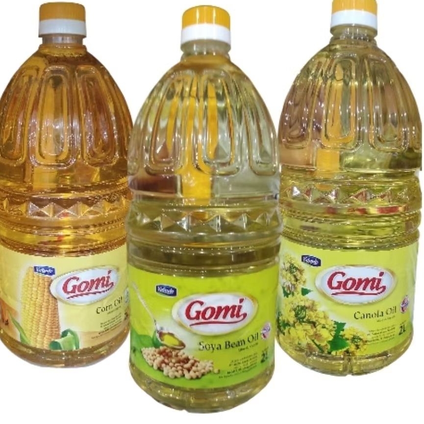 

Gomi Soyabean Oil minyak kacang kedelai , Sunflower Oil, Canola Oil , Corn Oil minyak jagung 2 Liter