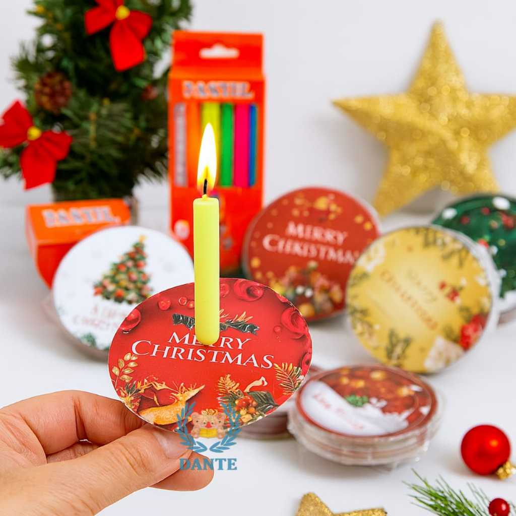 Lilin Kecil Natal - Tatakan lilin tema Natal