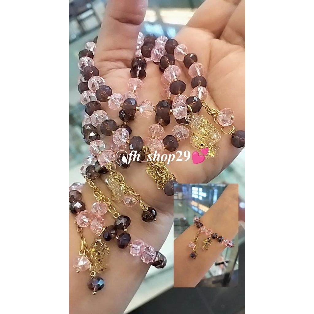 Fh29 Gelang terompah/ Gelang kristal terompah/ Gelang Palestina