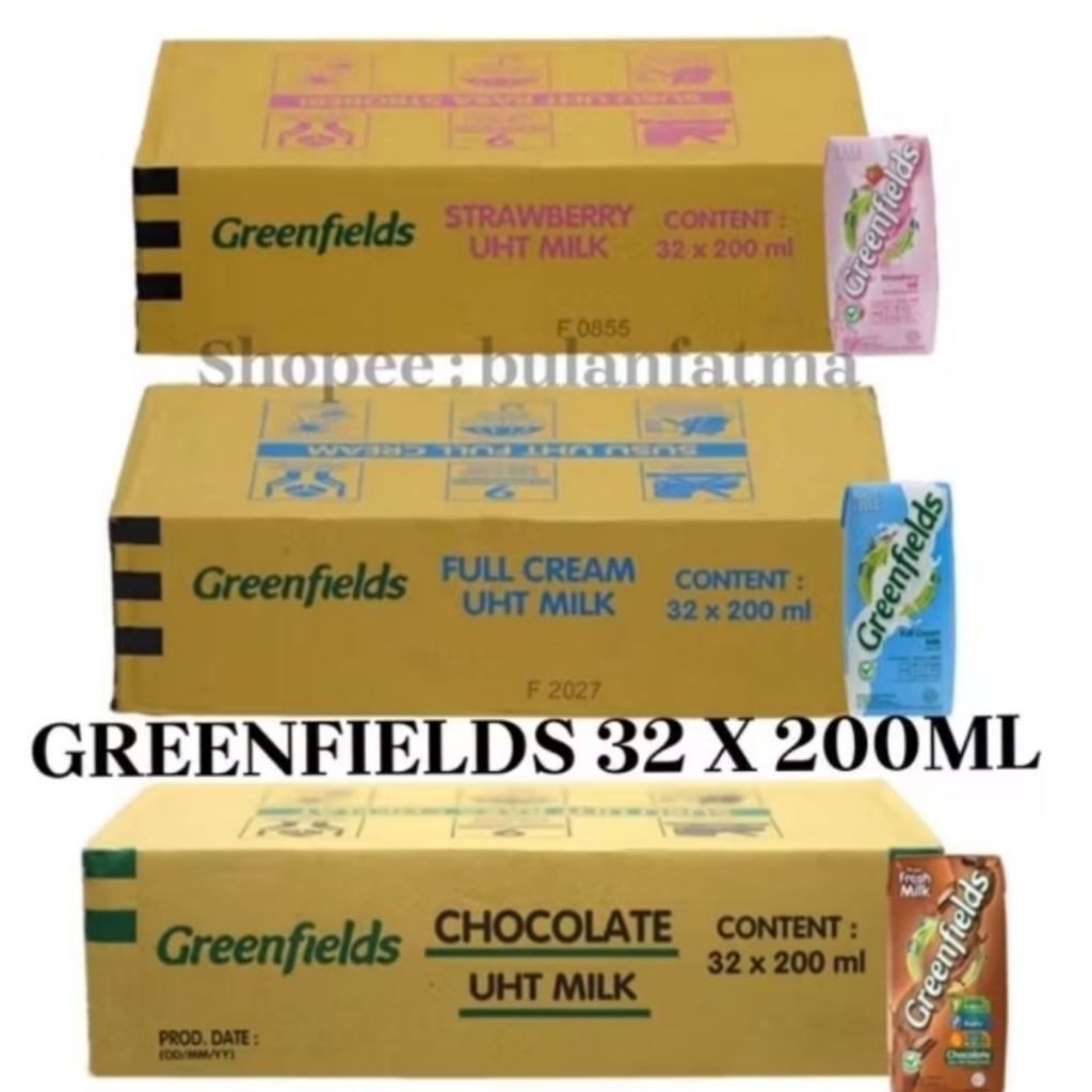 

Greenfileds susu uht 200 ml x 32 pcs