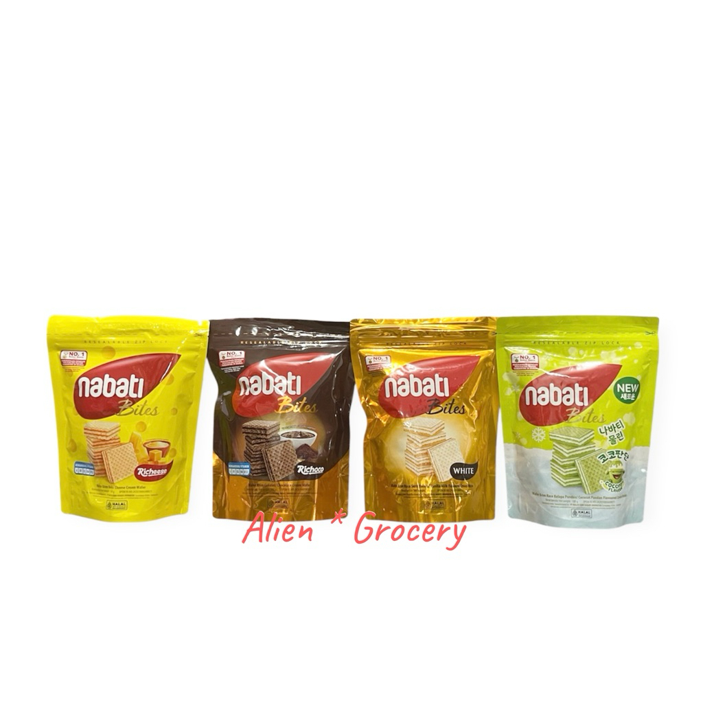 

PROMO!!! NABATI RICHEESE Wafer Bites Bag Cheese Keju Chocolate Coklat 100gr