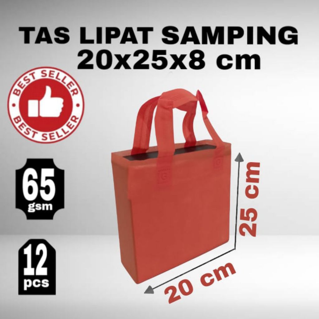 

isi 60 pis. TAS spounbon tali uk 20x25 lebar 8cm lebih murah harga hemat